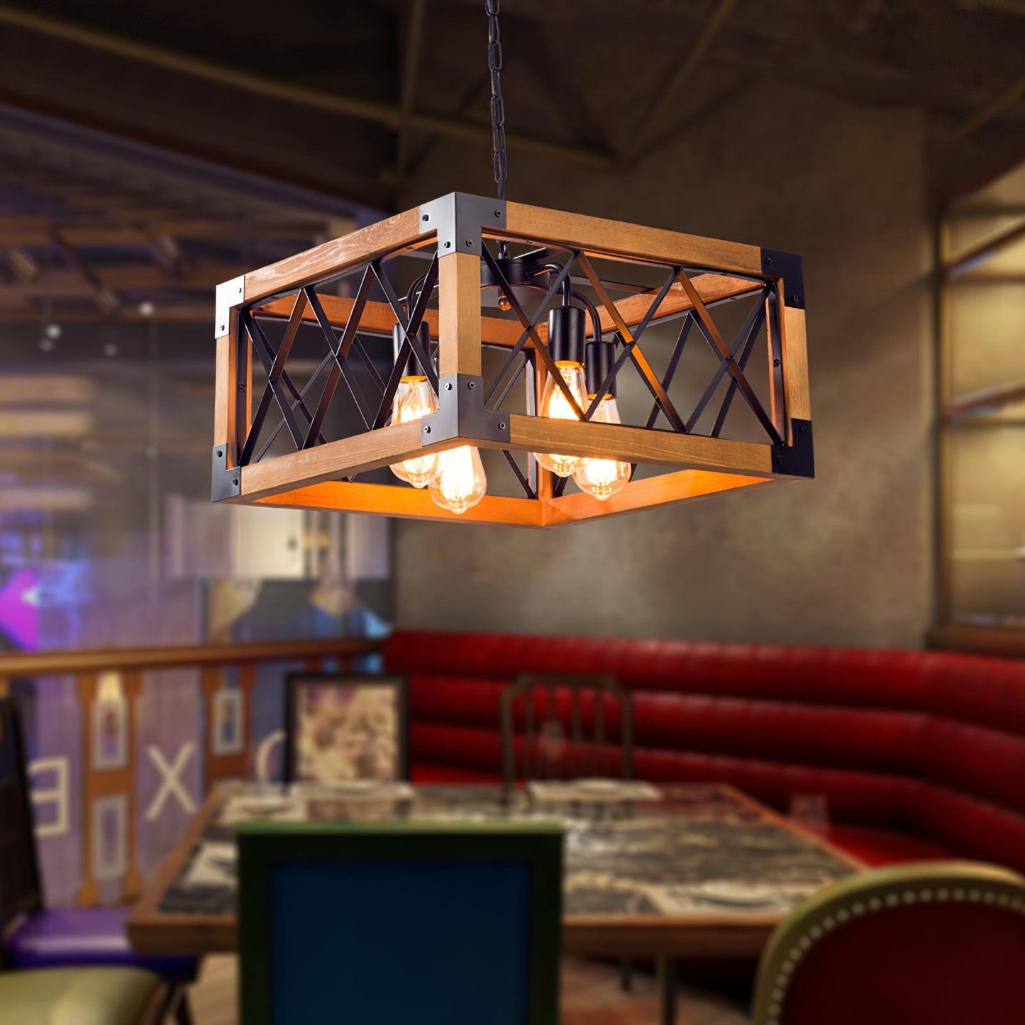 Rectangle Chandelier for Kitchen Island