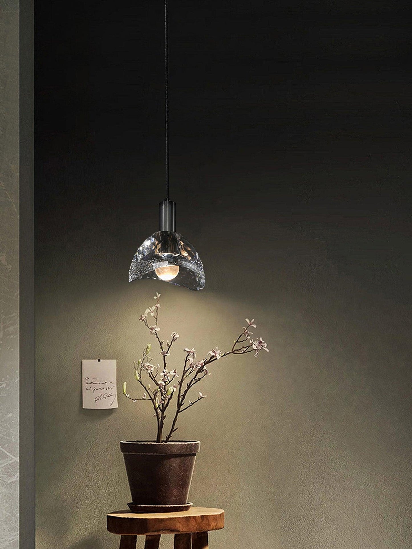 Latham Copper and Glass Pendant Lamp