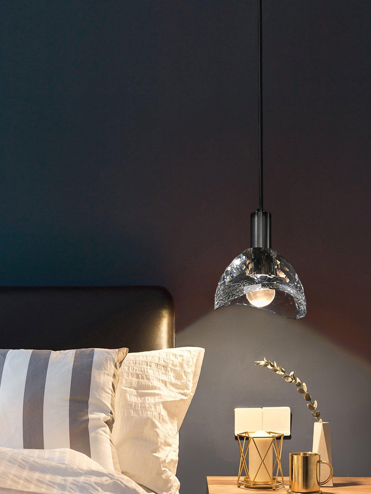 Latham Copper and Glass Pendant Lamp