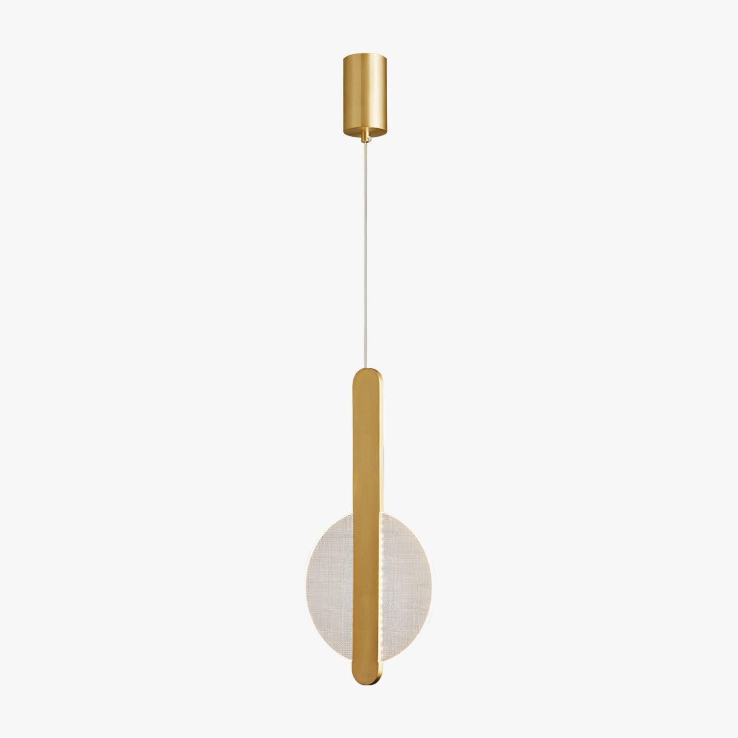 Modern Loomis Pendant Lamp with Brass & Black Finishes