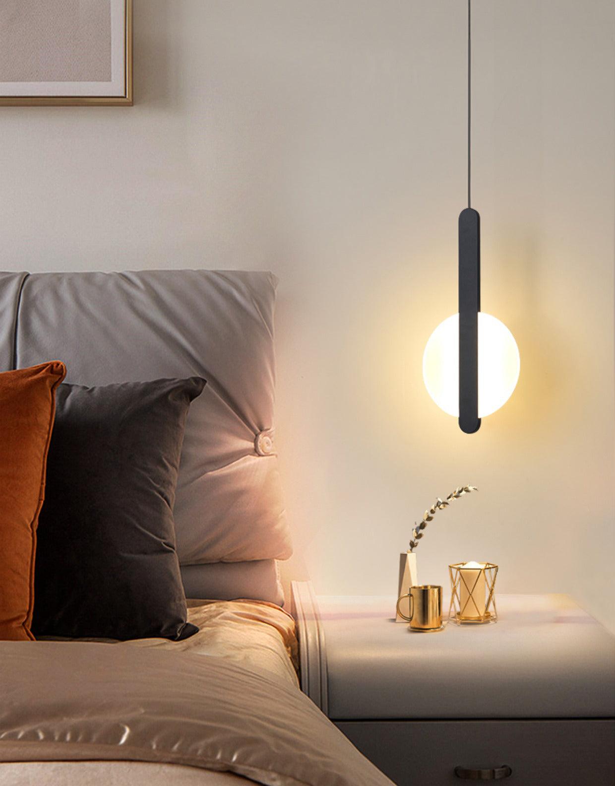 Modern Loomis Pendant Lamp with Brass & Black Finishes