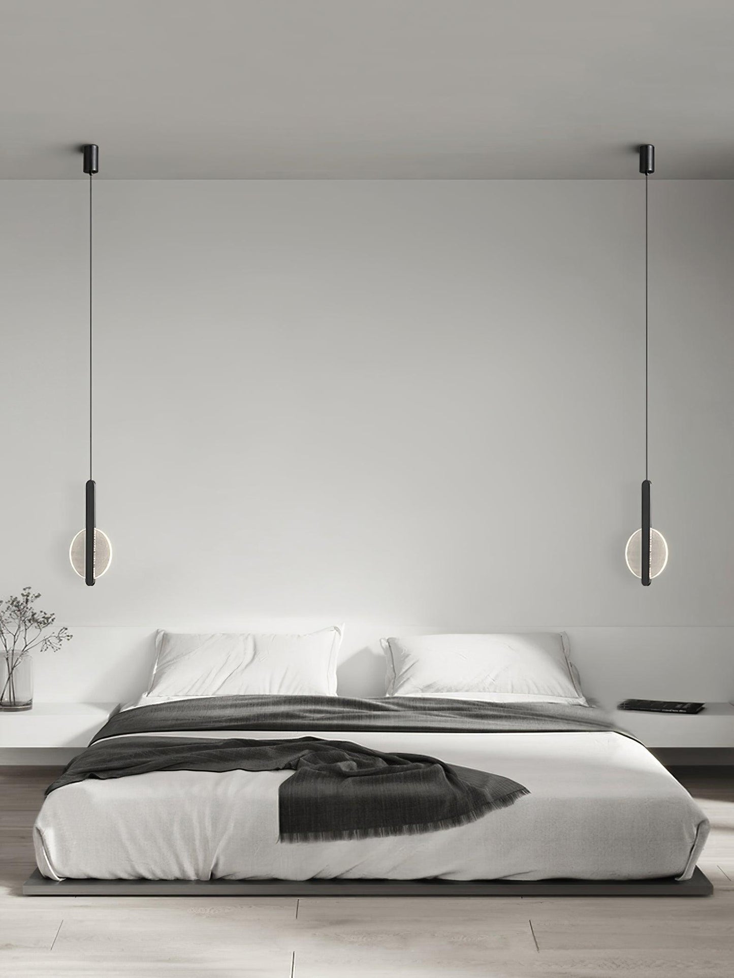 Modern Loomis Pendant Lamp with Brass & Black Finishes