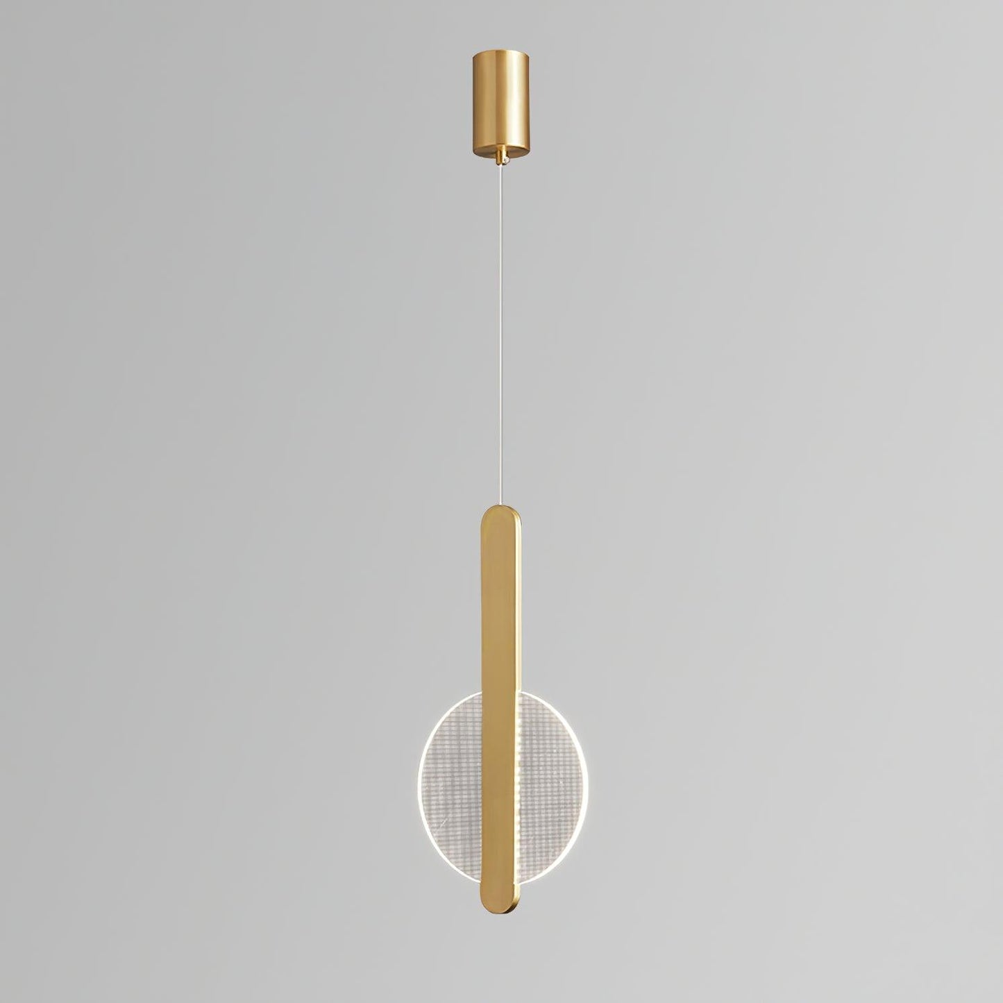 Modern Loomis Pendant Lamp with Brass & Black Finishes