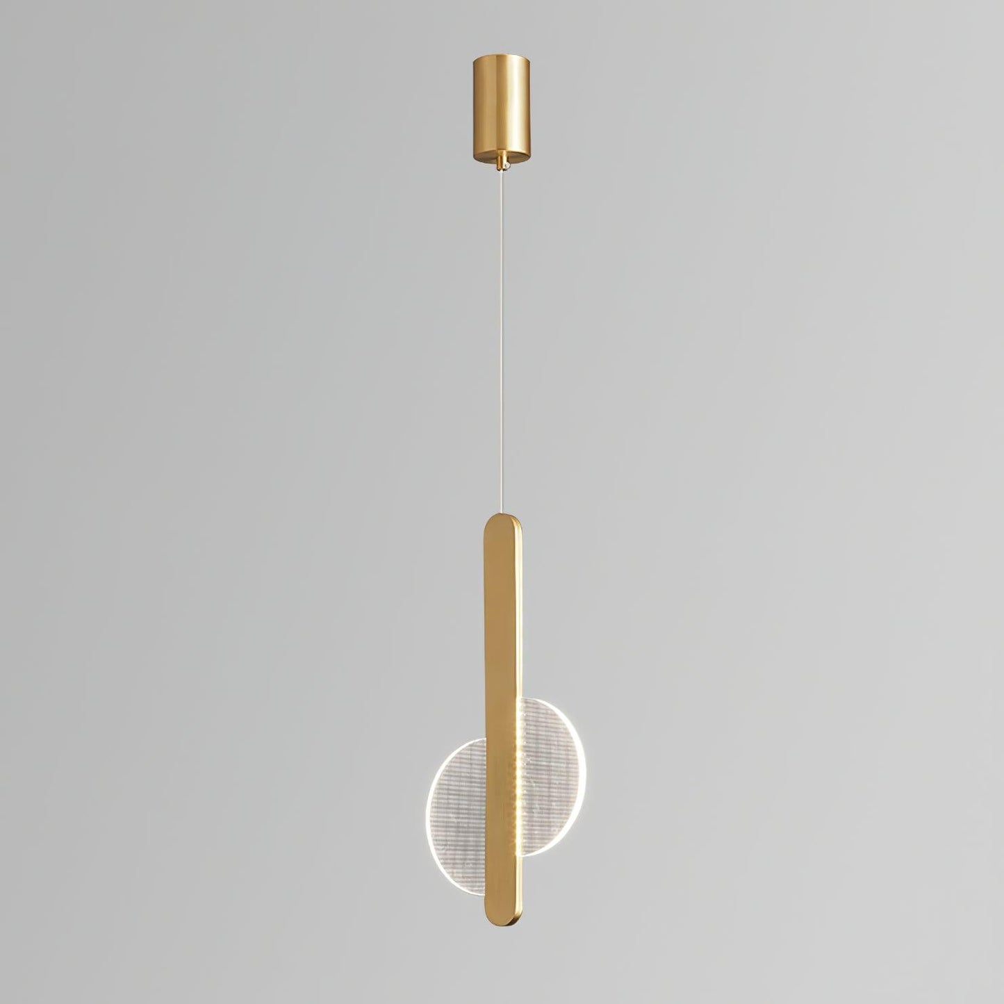 Modern Loomis Pendant Lamp with Brass & Black Finishes