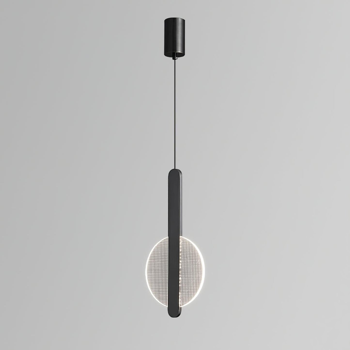 Modern Loomis Pendant Lamp with Brass & Black Finishes