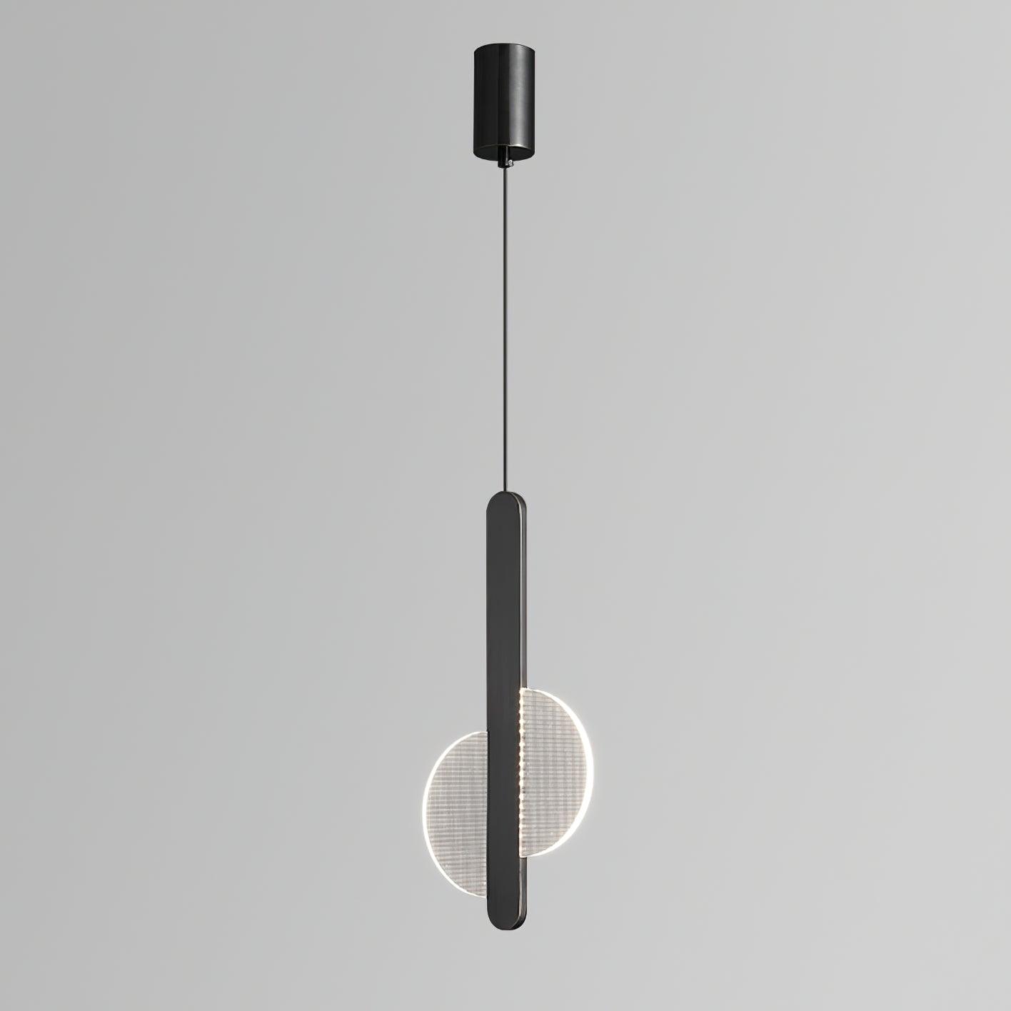 Modern Loomis Pendant Lamp with Brass & Black Finishes