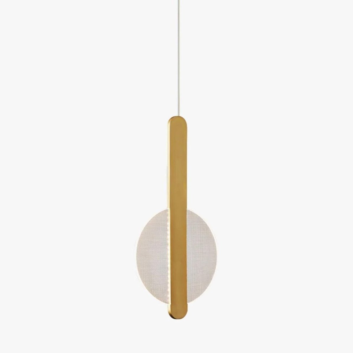 Modern Loomis Pendant Lamp with Brass & Black Finishes
