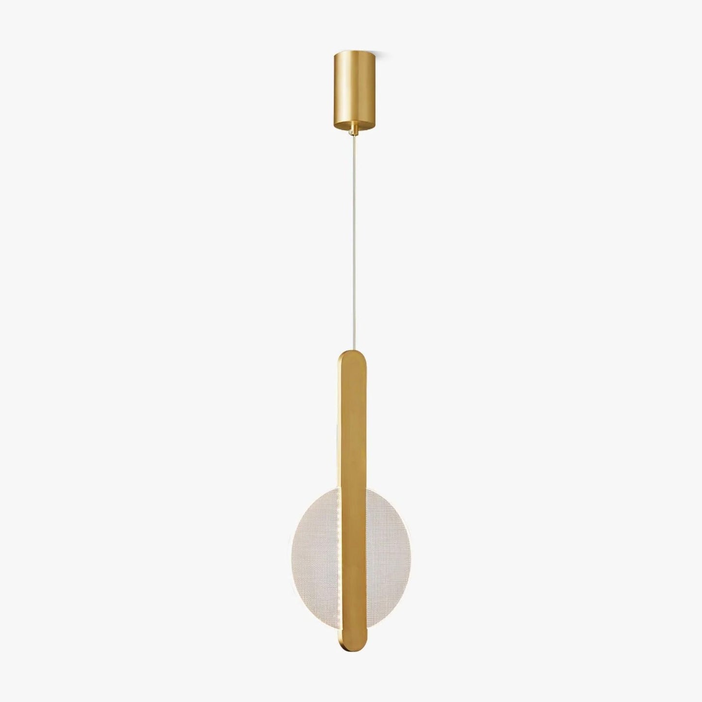 Modern Loomis Pendant Lamp with Brass & Black Finishes