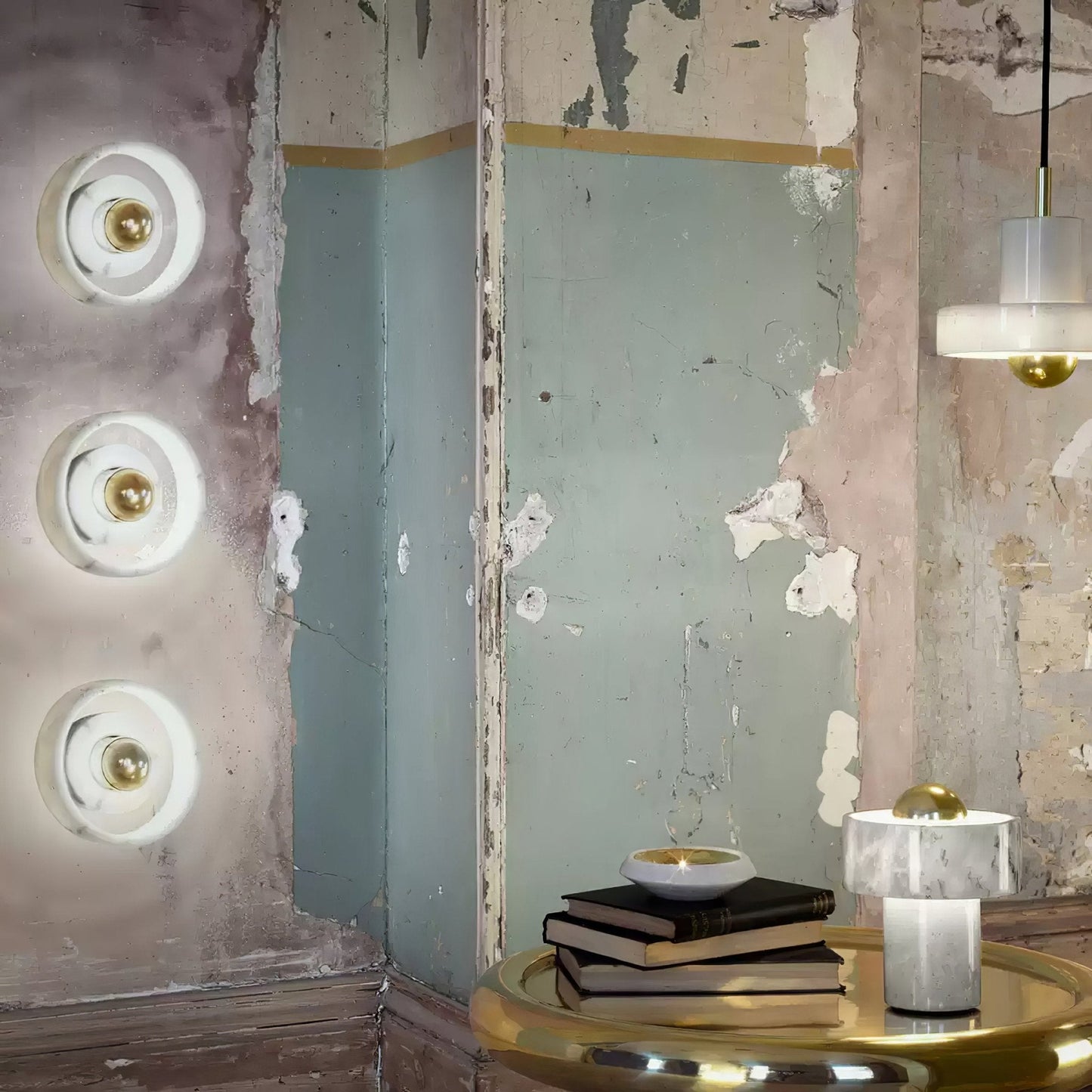 Marble Aura Wall Lamp - Sophisticated Indoor Lighting