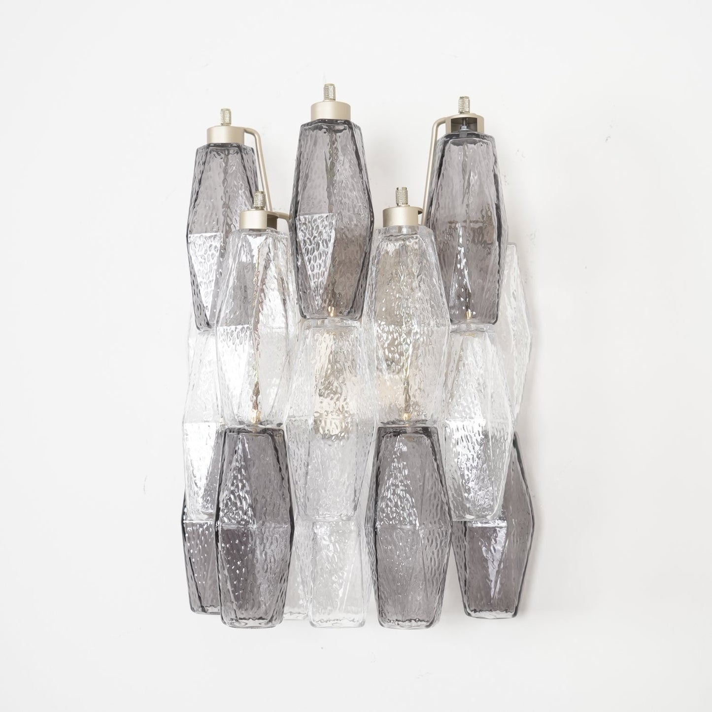 Murano Glass Wall Lamp with Rhombus Design