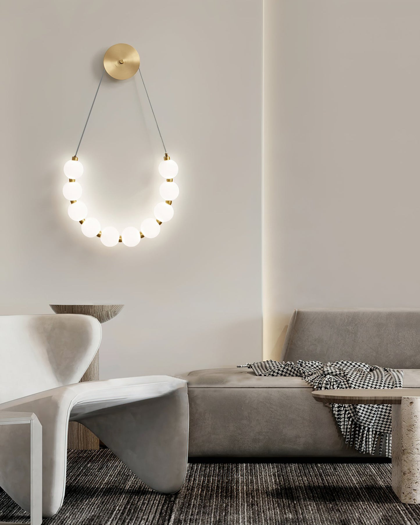 Murano Glass Wall Lamp with Rhombus Design