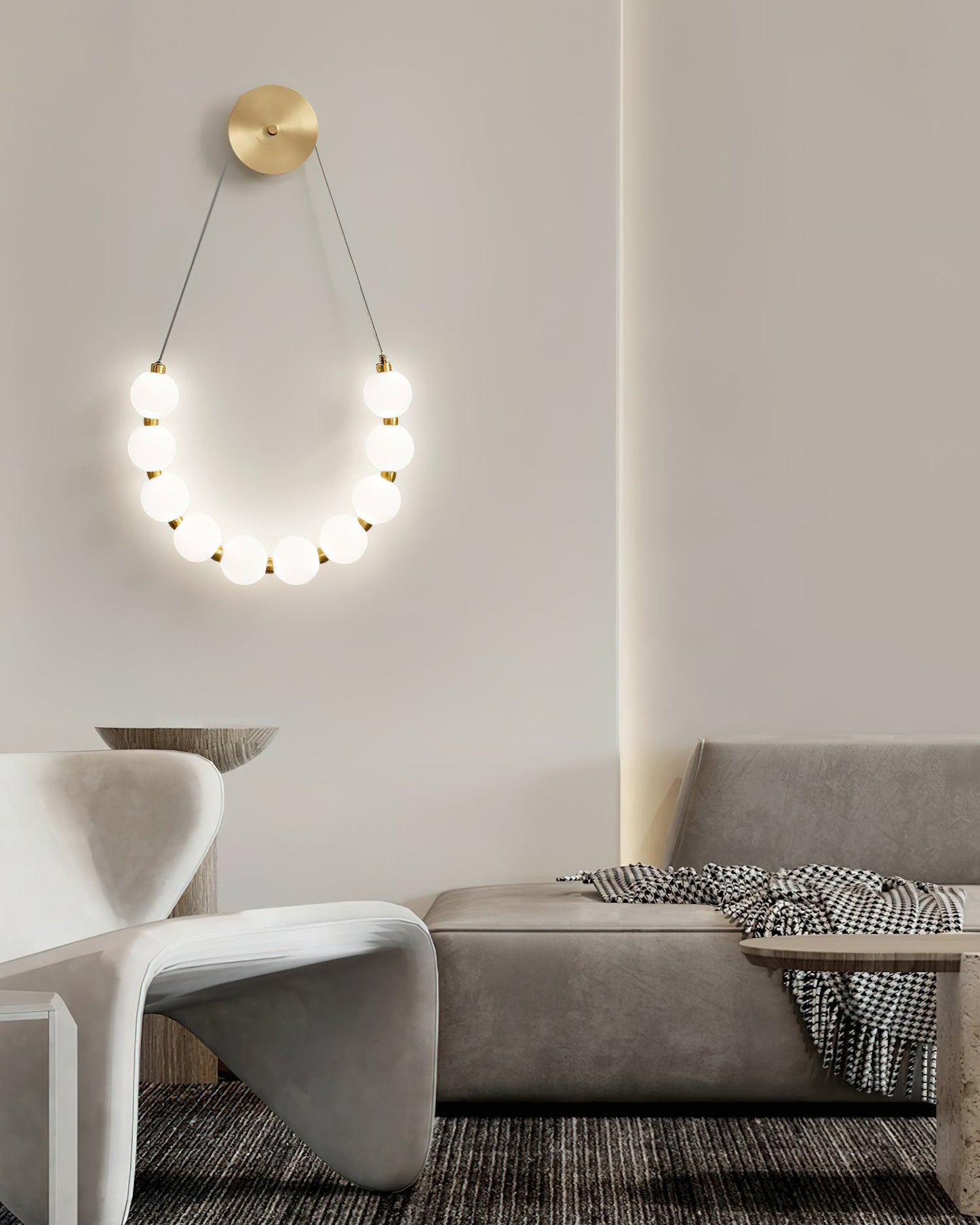 Murano Glass Wall Lamp with Rhombus Design