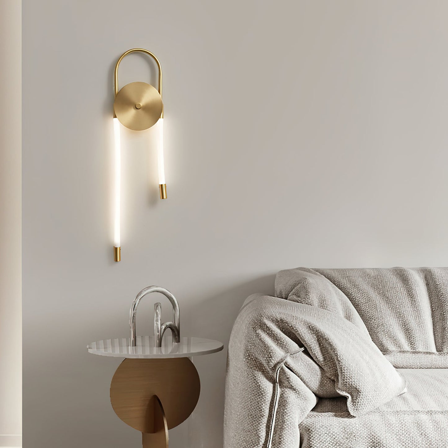Murano Glass Wall Lamp with Rhombus Design