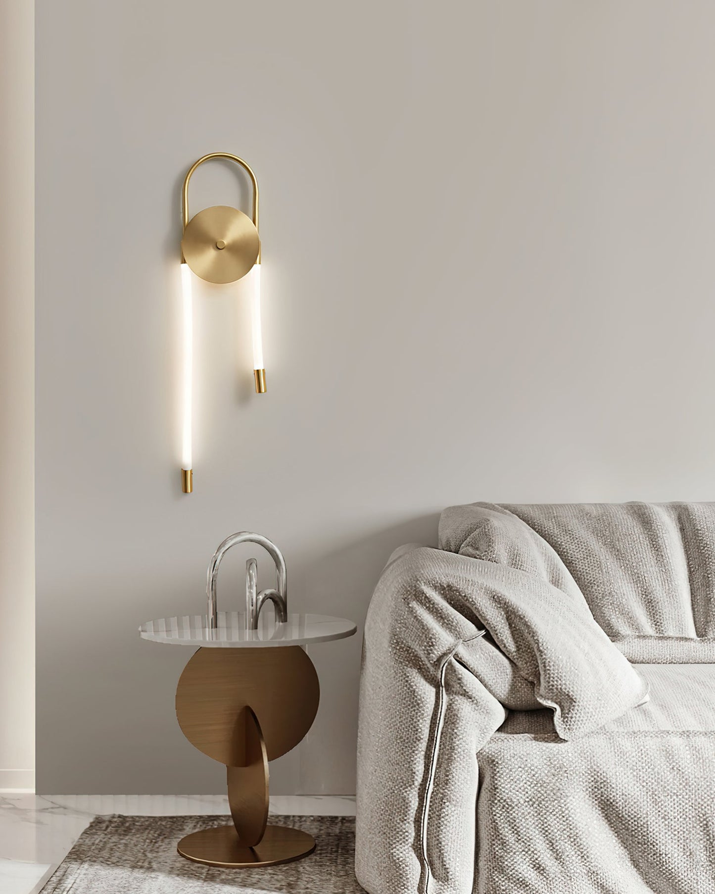 Murano Glass Wall Lamp with Rhombus Design