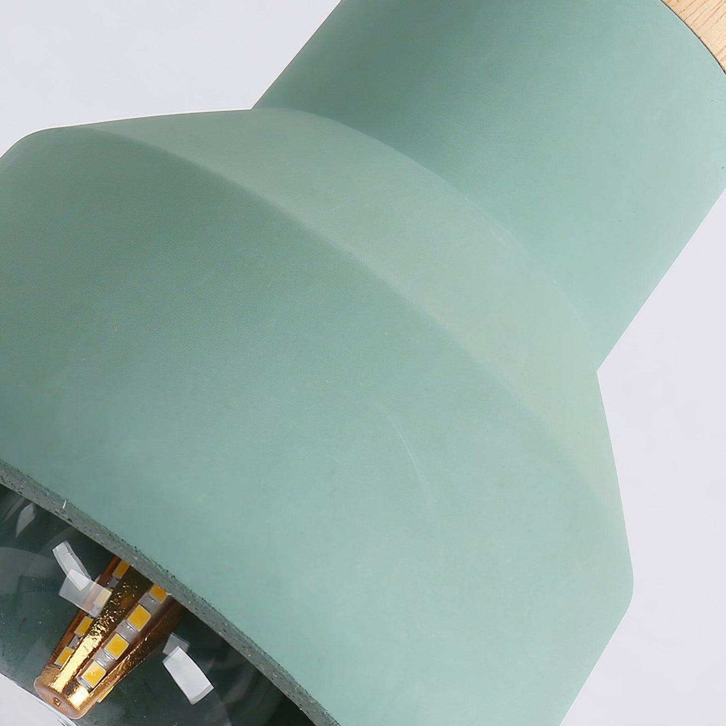 Nessa Wood Pendant Light, Cement Shade, Multiple Finishes