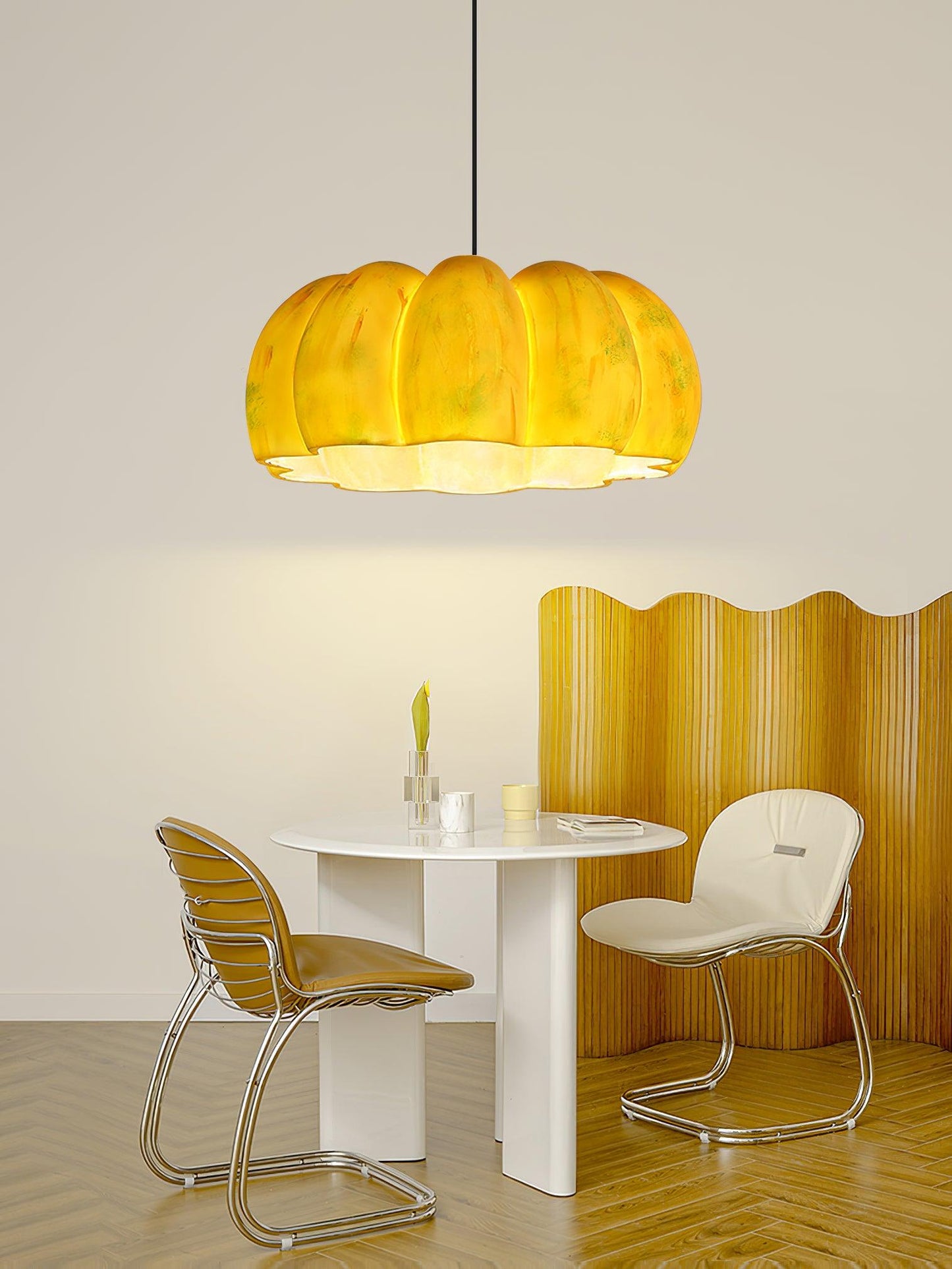 Eco-friendly Pumpkin Pendant Light