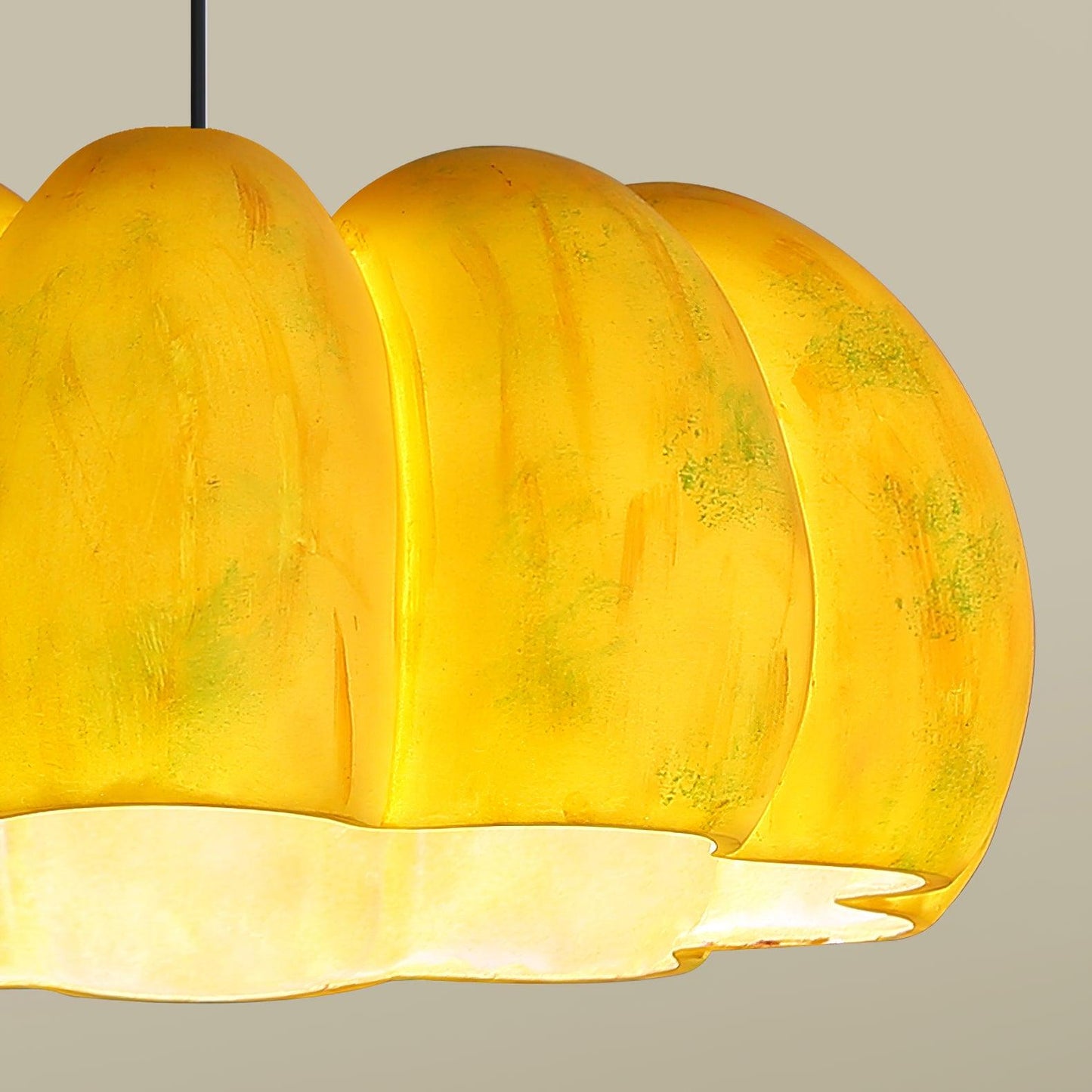 Eco-friendly Pumpkin Pendant Light