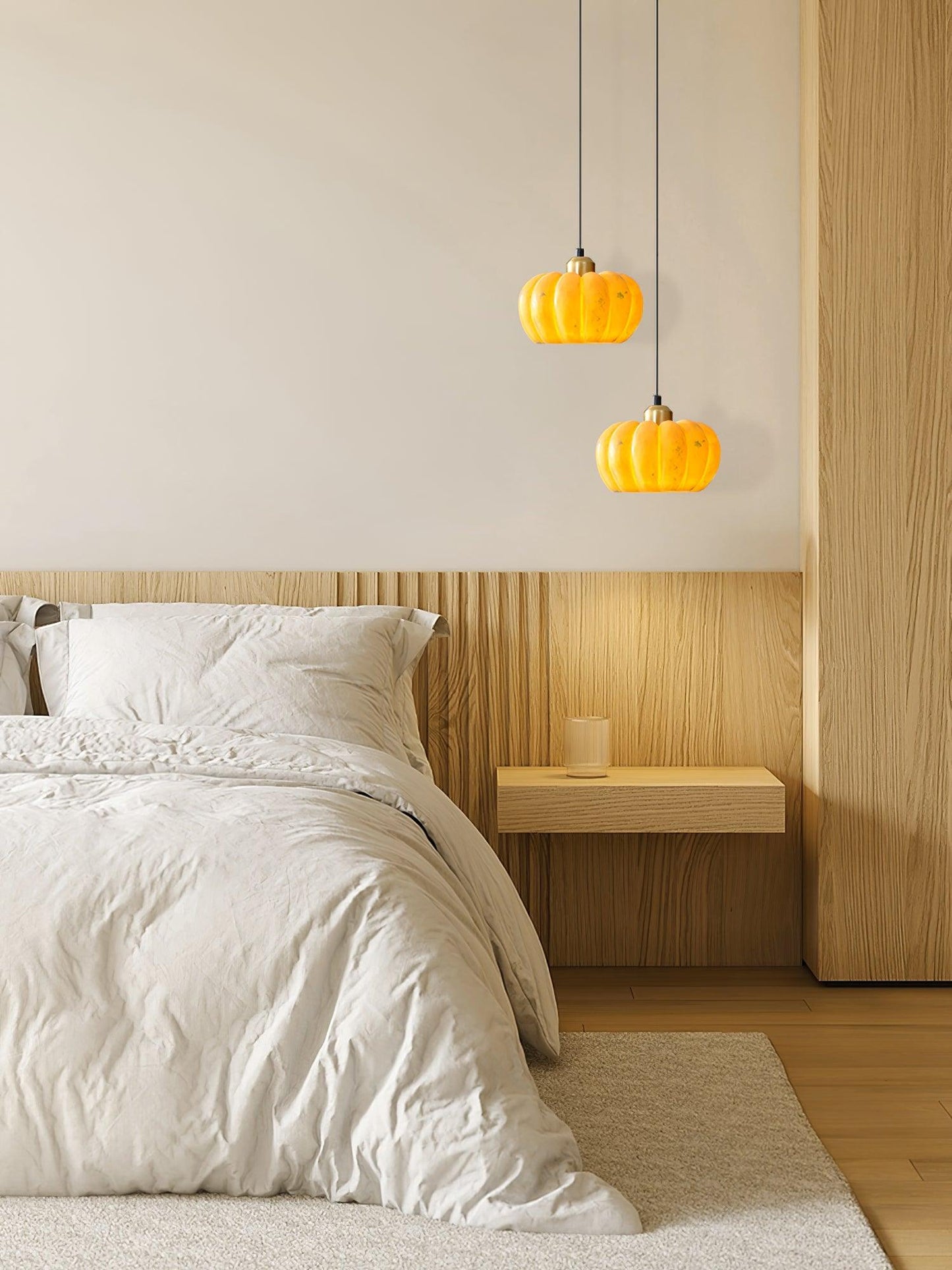 Eco-friendly Pumpkin Pendant Light
