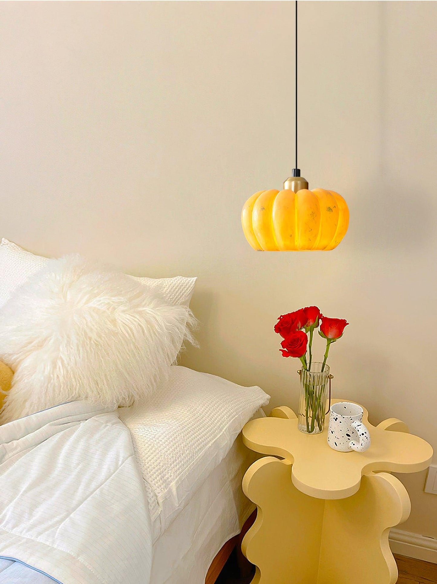 Eco-friendly Pumpkin Pendant Light