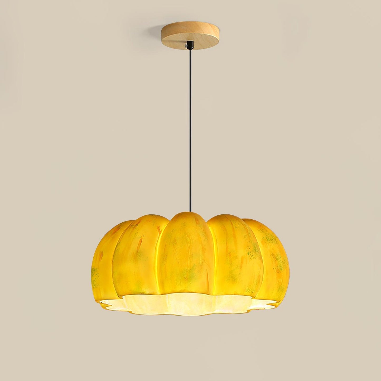 Eco-friendly Pumpkin Pendant Light