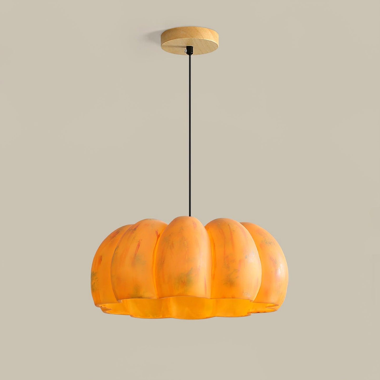 Eco-friendly Pumpkin Pendant Light