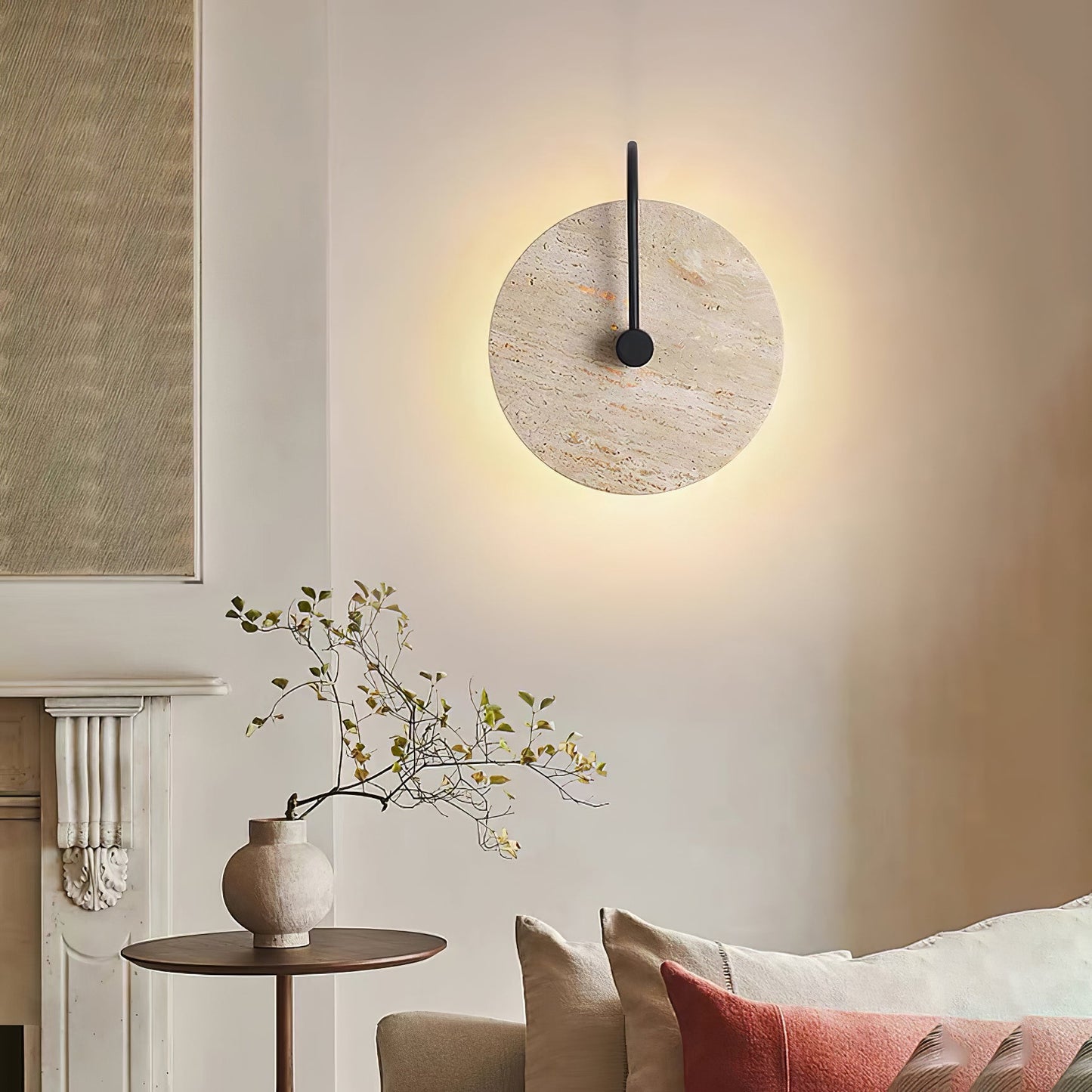 Resin Ribbed Wall Lamp for Modern Spaces