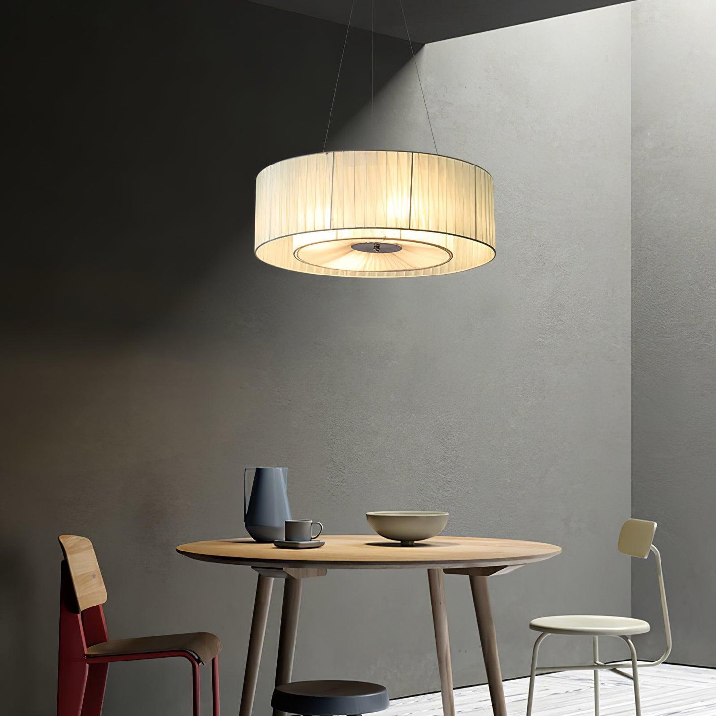 Ruffle Pleated Pendant Lamp, Modern Decor