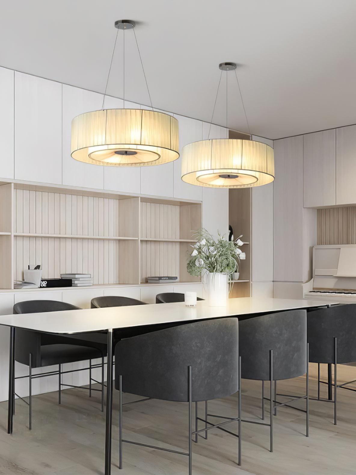 Ruffle Pleated Pendant Lamp, Modern Decor