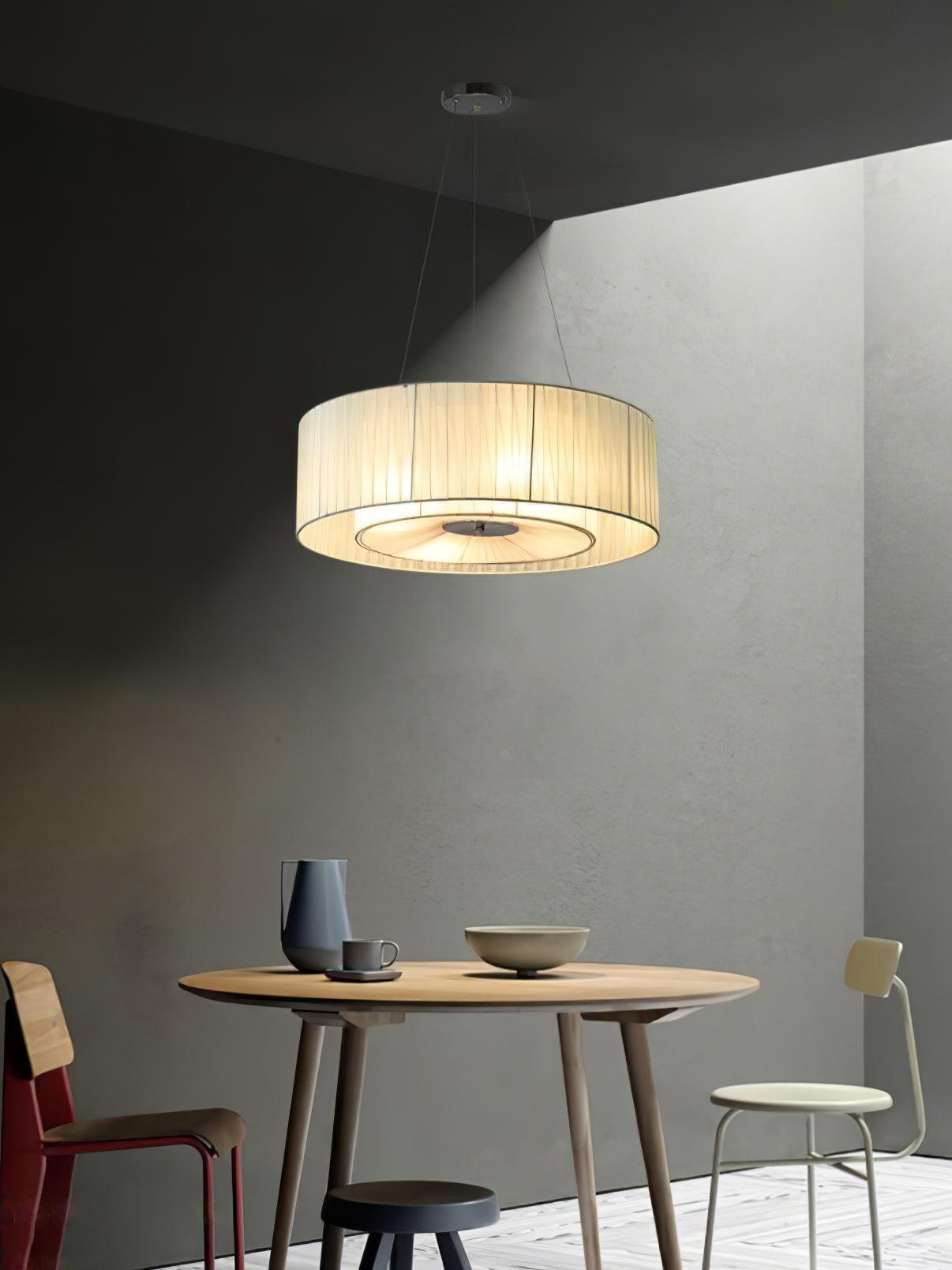 Ruffle Pleated Pendant Lamp, Modern Decor