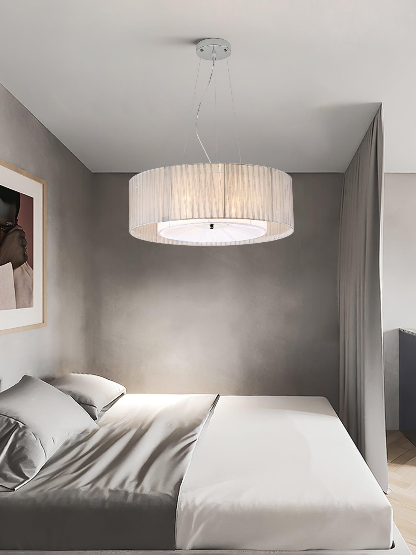 Ruffle Pleated Pendant Lamp, Modern Decor