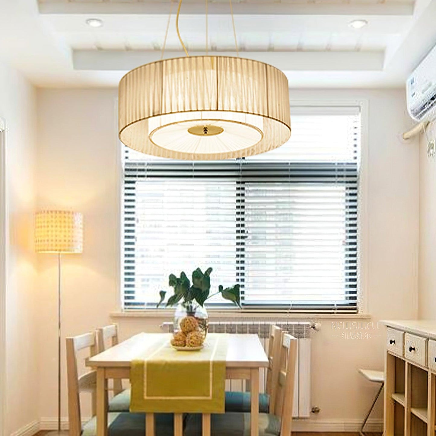 Ruffle Pleated Pendant Lamp, Modern Decor