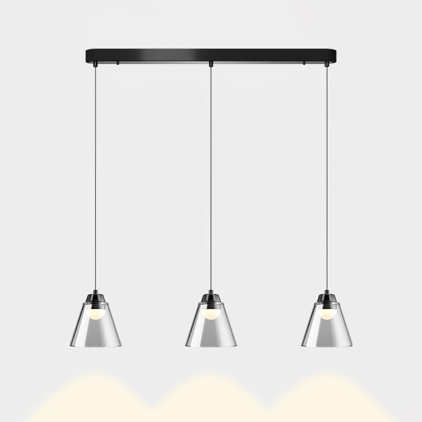 Clear Glass Pendant Lamp with Integrated LED