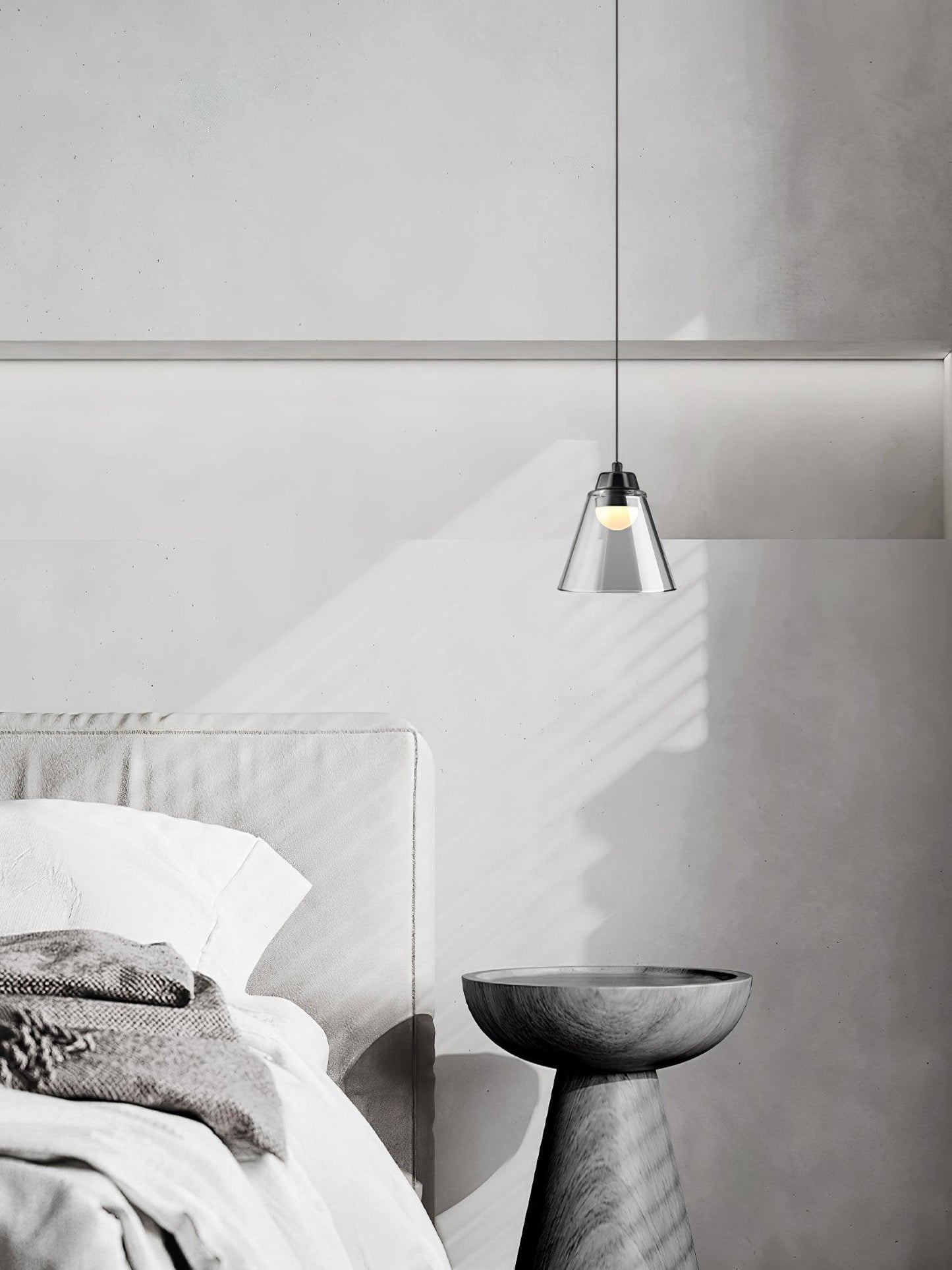 Clear Glass Pendant Lamp with Integrated LED