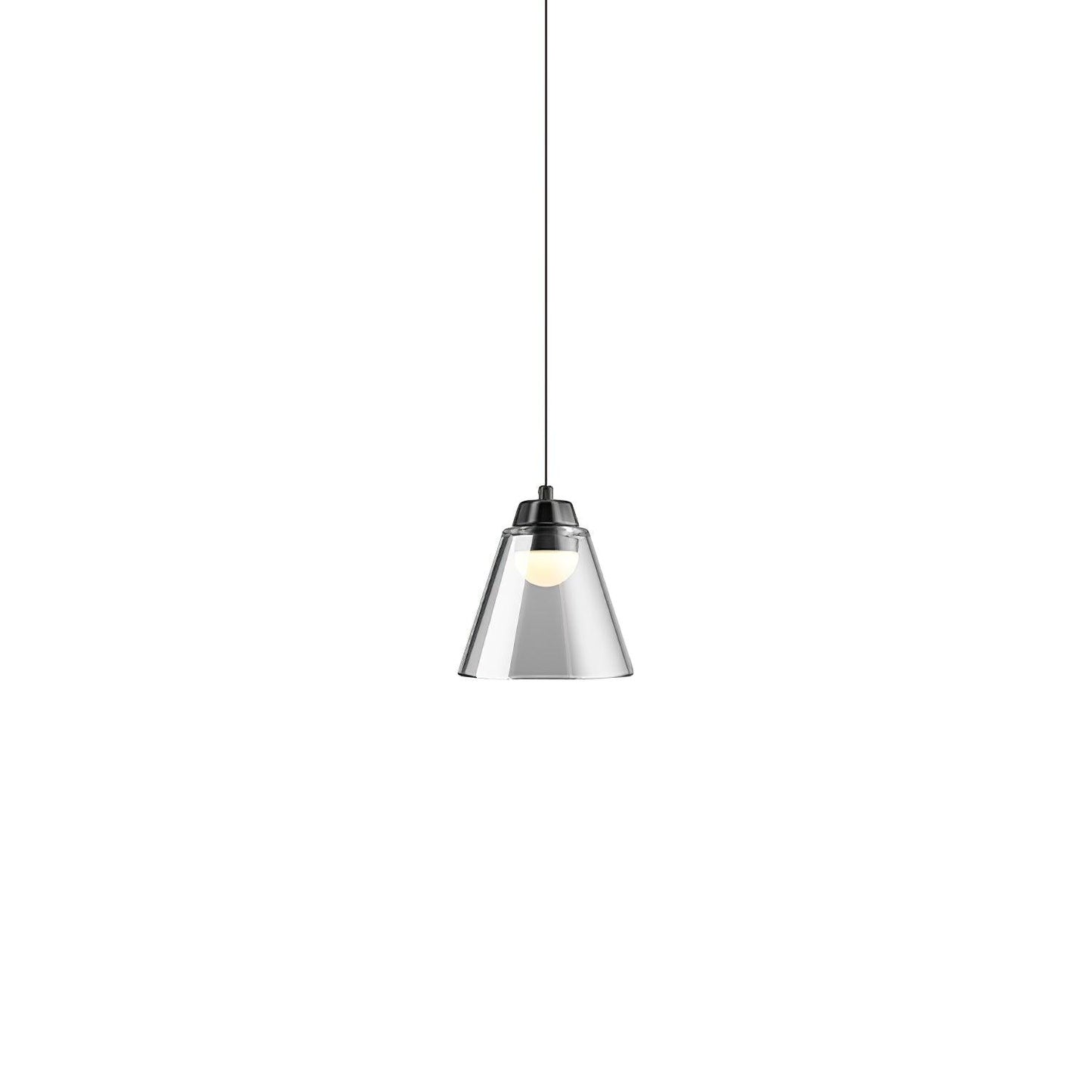 Clear Glass Pendant Lamp with Integrated LED