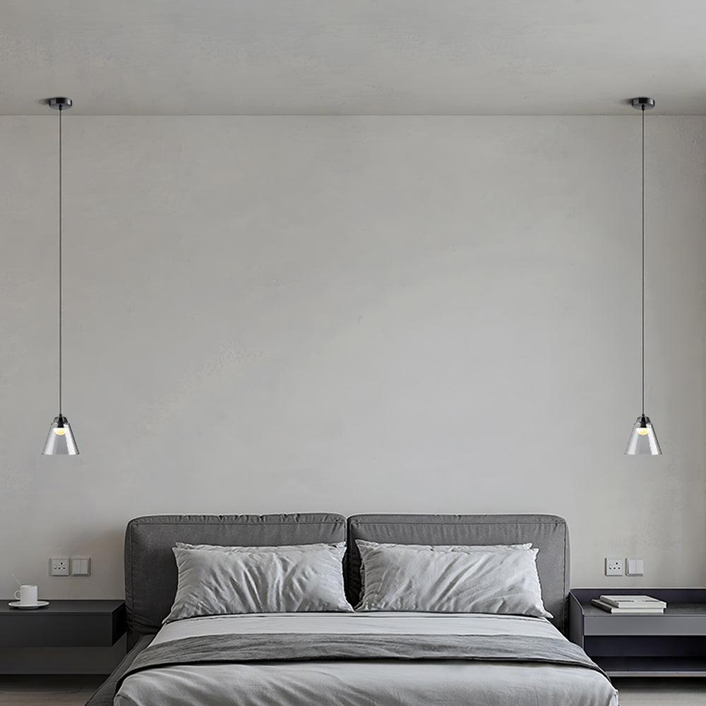 Clear Glass Pendant Lamp with Integrated LED
