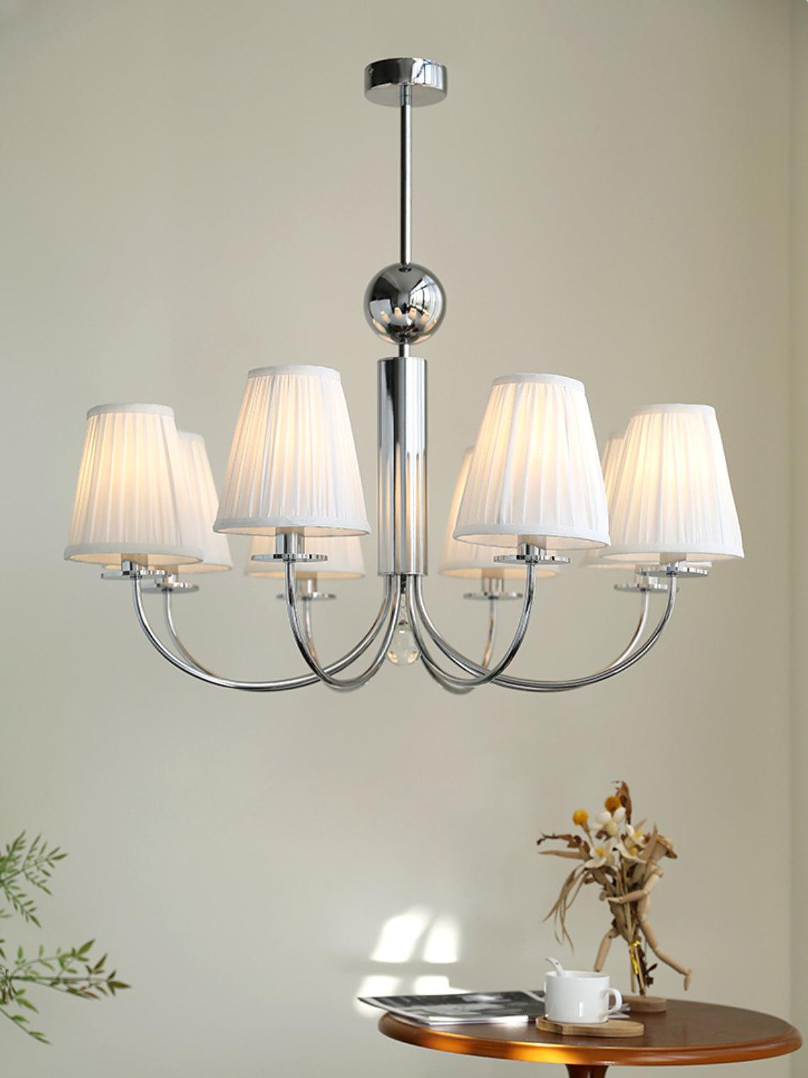 Simplicity Chrome Chandelier, 6 Heads