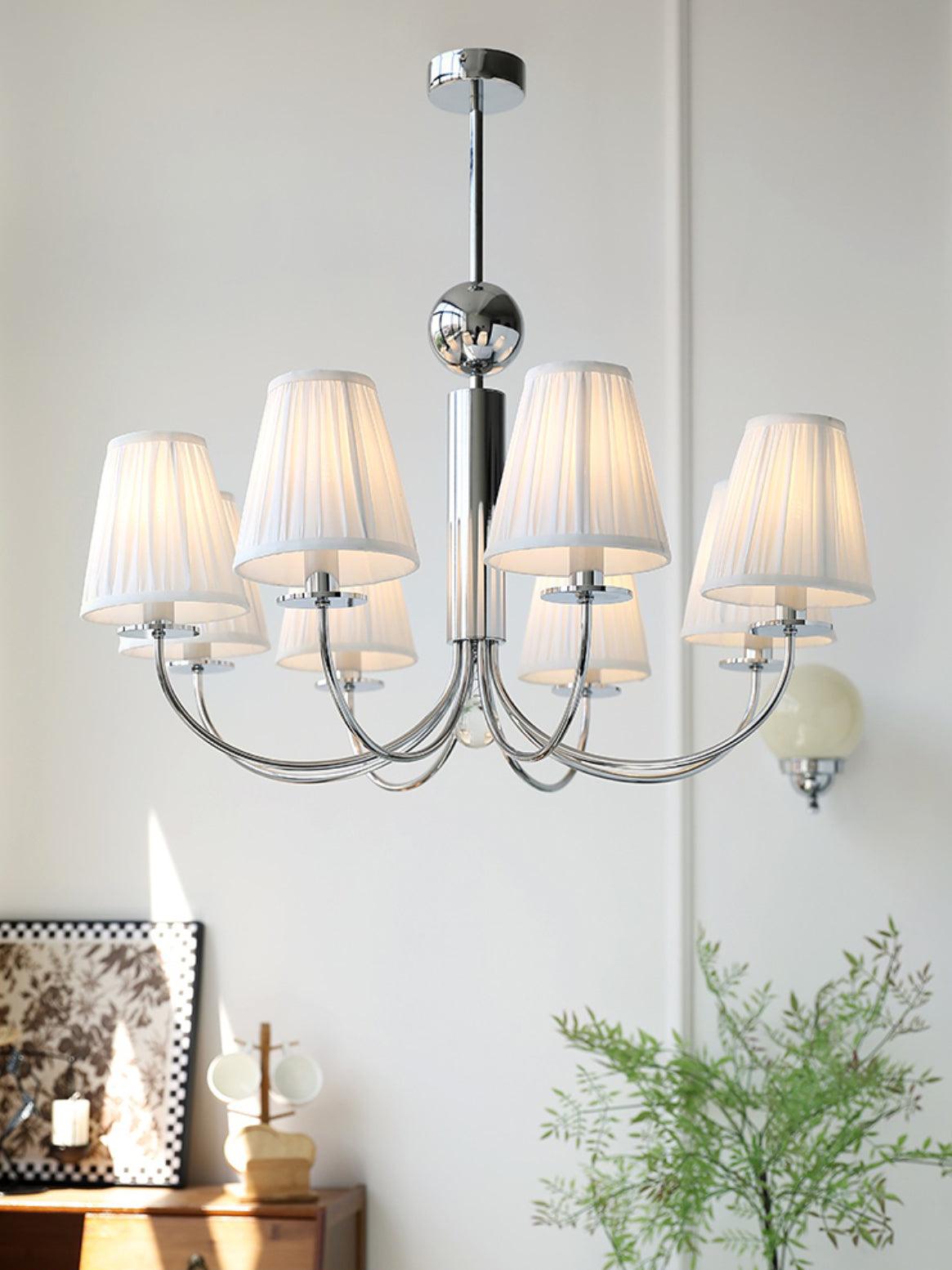 Simplicity Chrome Chandelier, 6 Heads