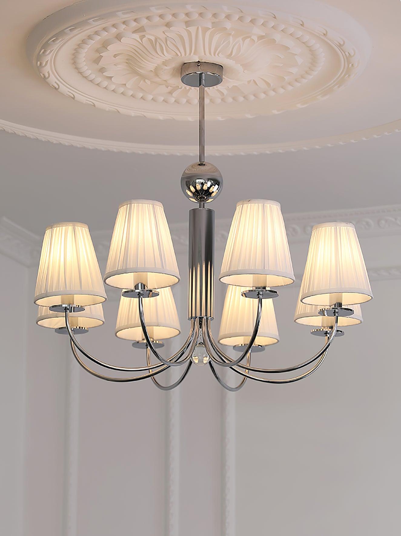 Simplicity Chrome Chandelier, 6 Heads