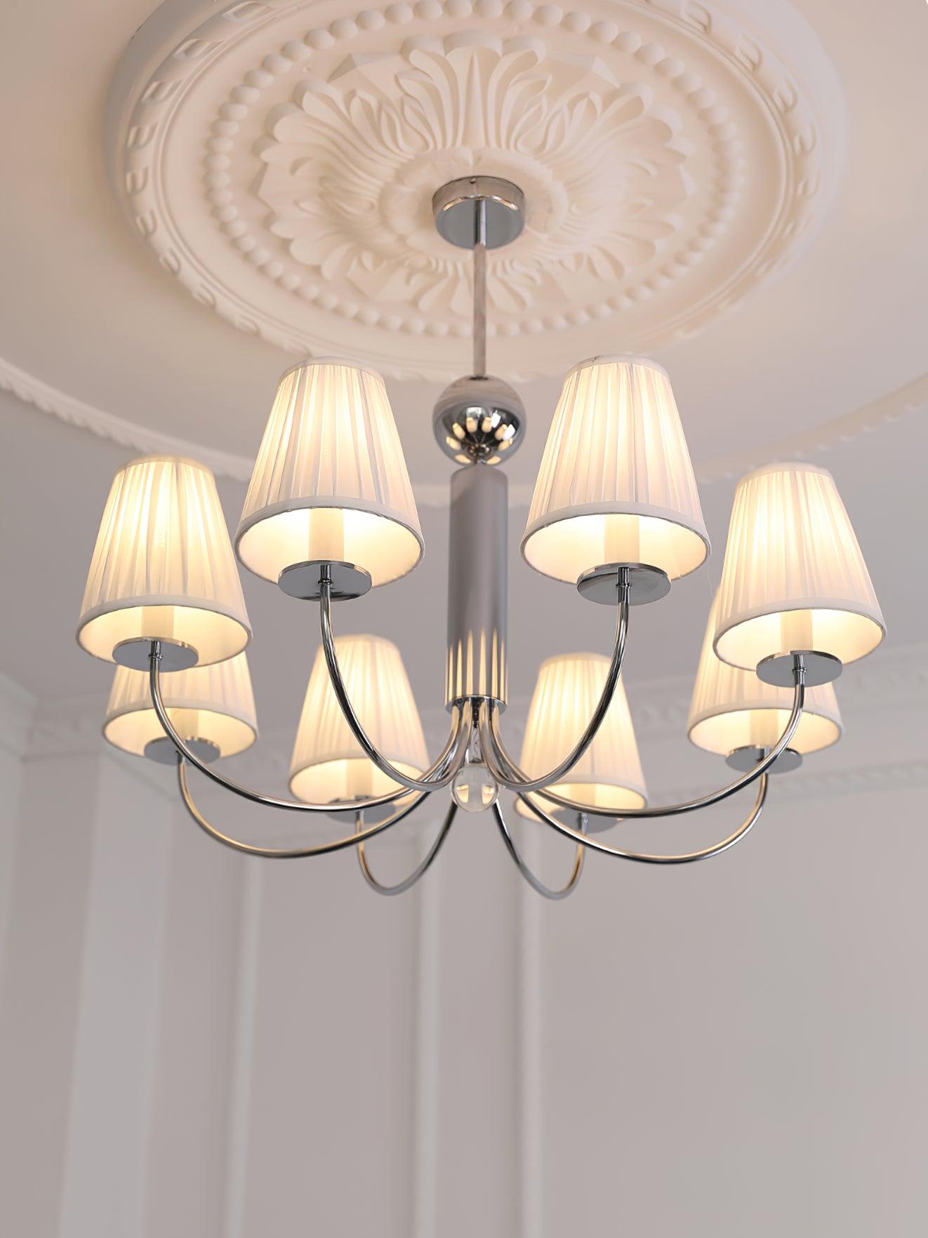 Simplicity Chrome Chandelier, 6 Heads