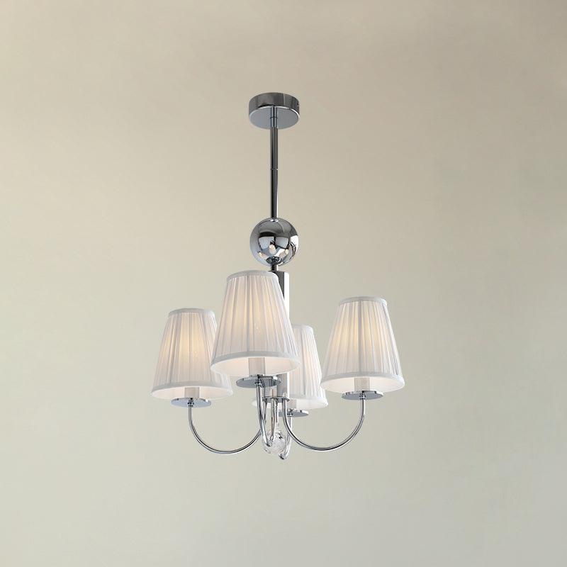 Simplicity Chrome Chandelier, 6 Heads