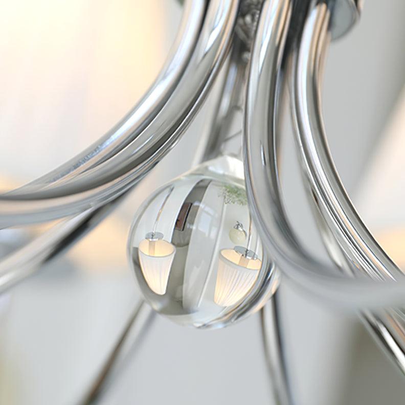 Simplicity Chrome Chandelier, 6 Heads