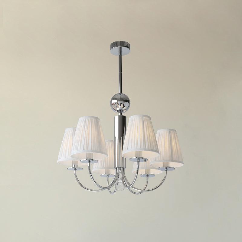 Simplicity Chrome Chandelier, 6 Heads