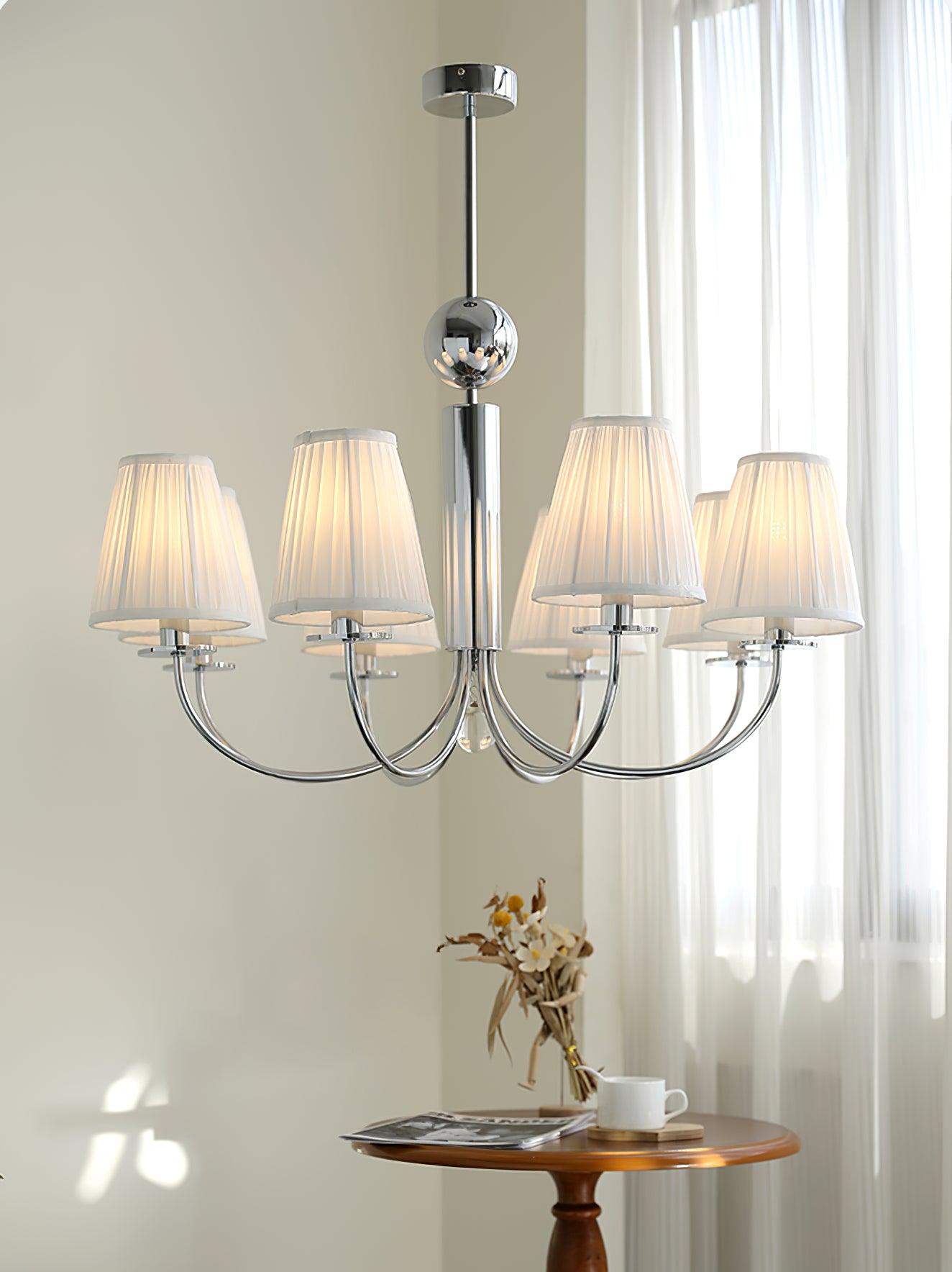 Simplicity Chrome Chandelier, 6 Heads