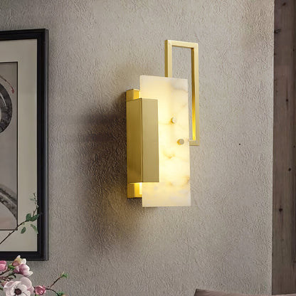 Alabaster Wall Sconce with Modern Craftsmanship
