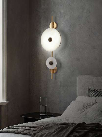 Alabaster Eclipse Wall Light by Vakkerlight