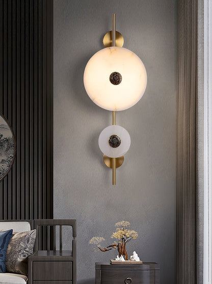 Alabaster Eclipse Wall Light by Vakkerlight