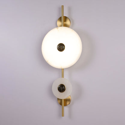 Alabaster Eclipse Wall Light by Vakkerlight