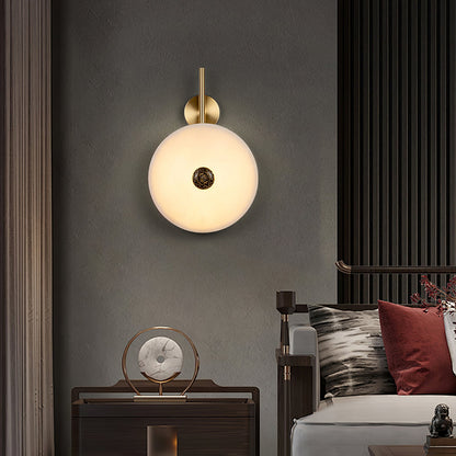 Alabaster Eclipse Wall Light by Vakkerlight