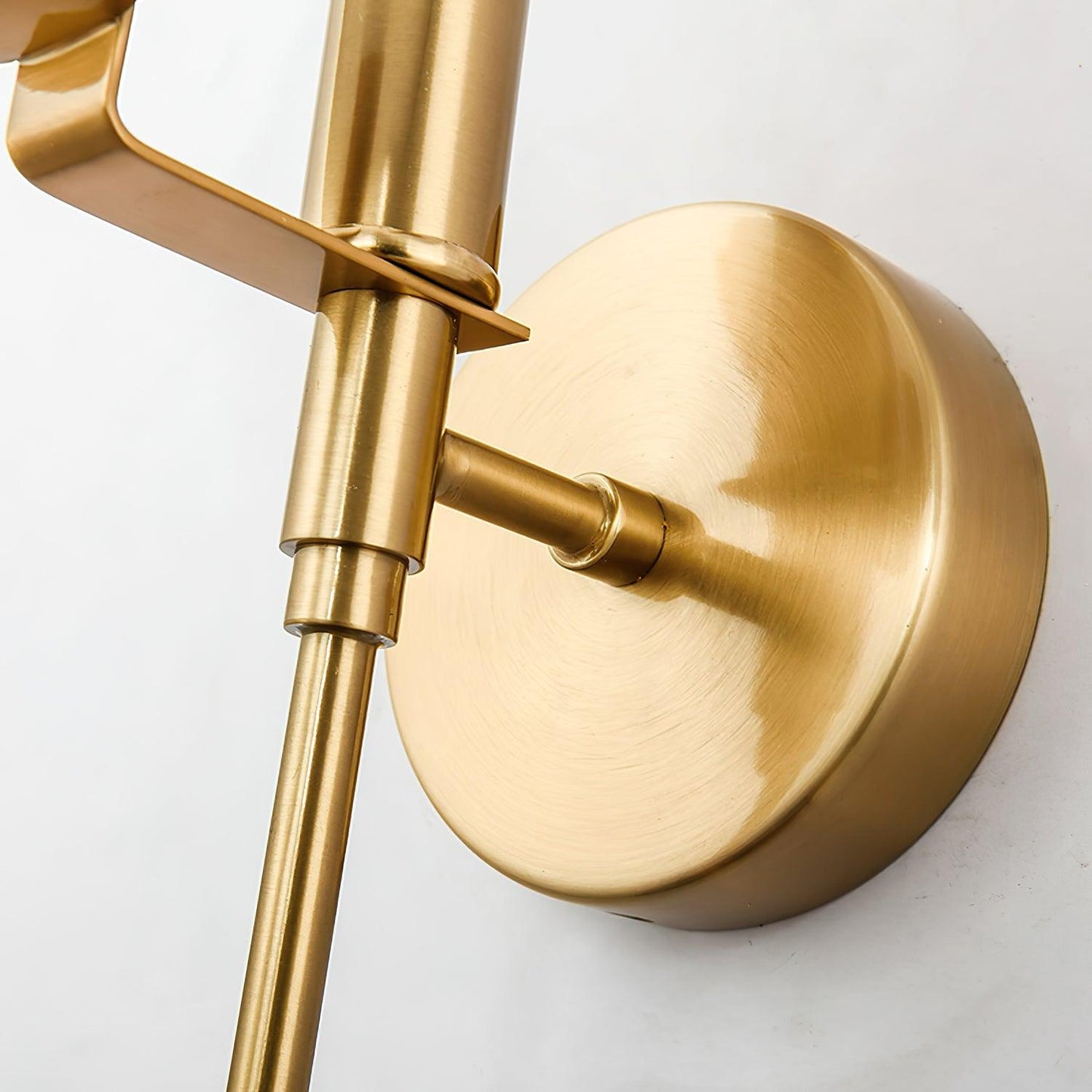 Ava Brass Wall Lamp with Alabaster Shade