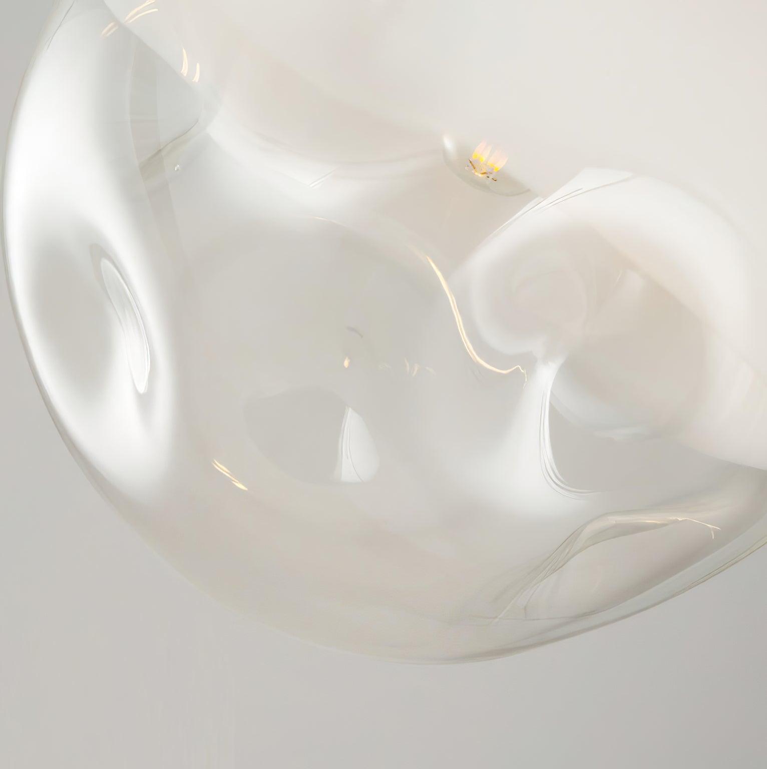 Ecar Gold Pendant Lamp with White Sphere